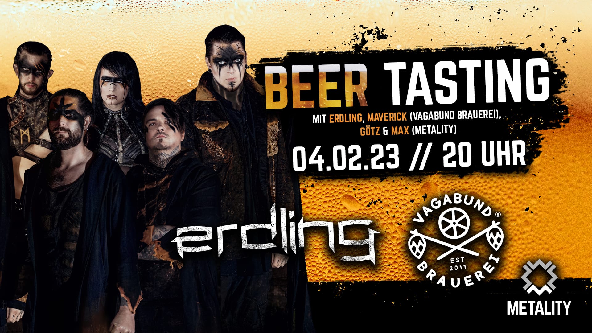 15. Metality Beertasting mit Vagabund Brauerei und Erdling