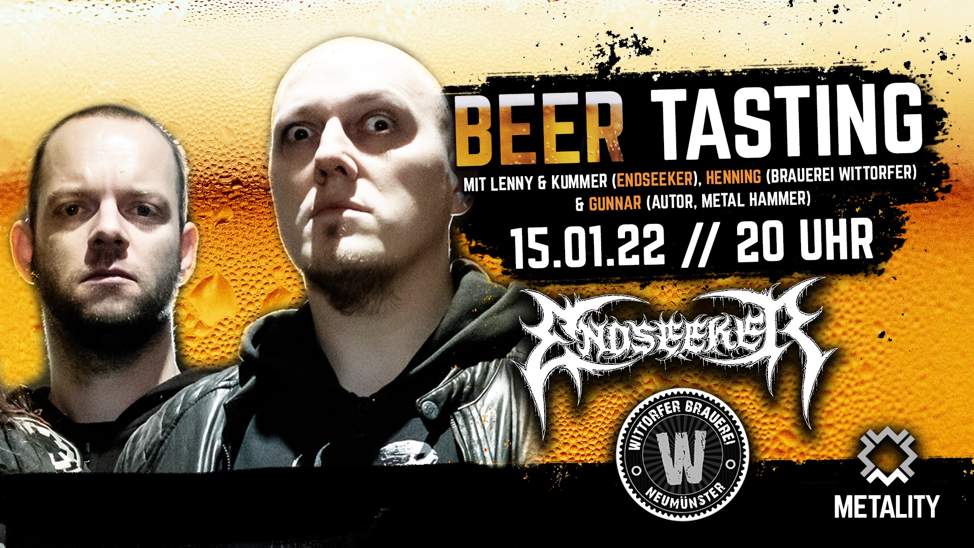 10th Metality Beertasting with Wittorfer Brewery & Endseeker